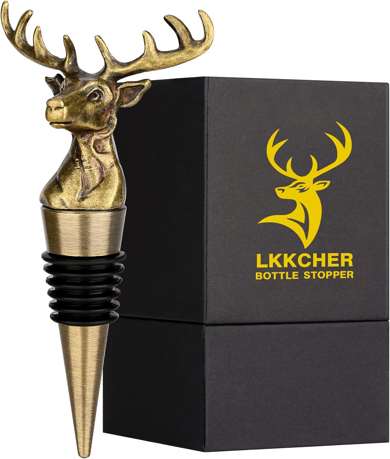 LKKCHER Deer Wine Bottle Stopper