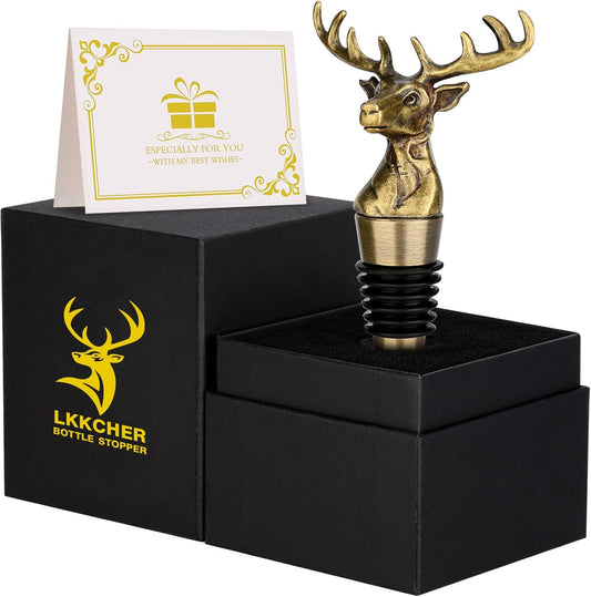 LKKCHER Deer Wine Bottle Stopper